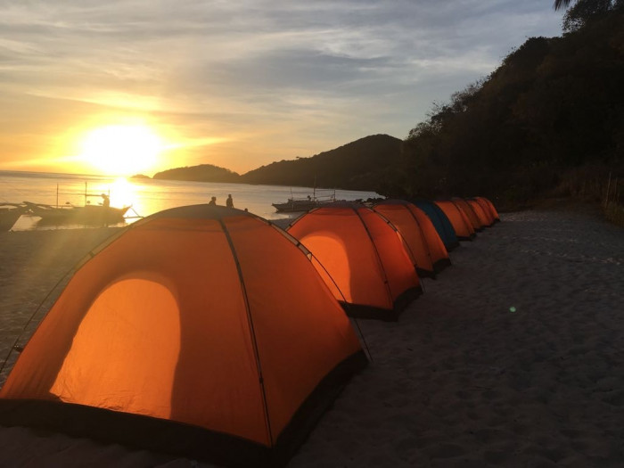 Campsite during the Expedition in northern Palawan