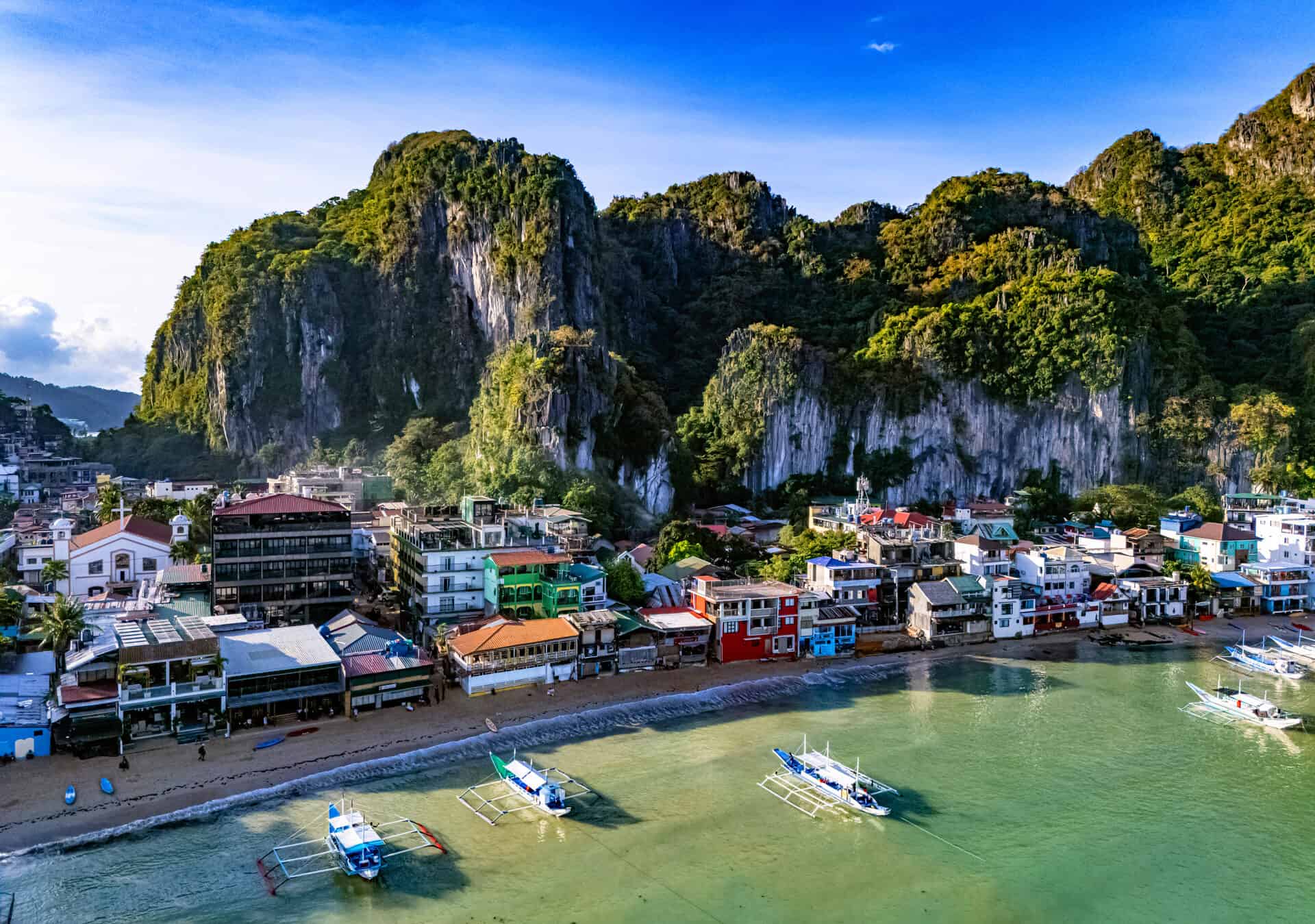 Aerial view of El Nido, Palawan, Philippines