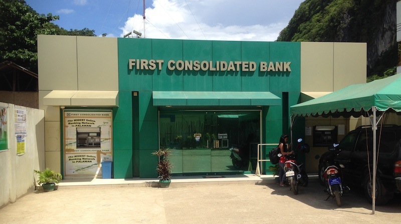 First Consolidated Bank in El Nido town