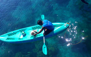 In-house kayak on the Ultimate Adventure Tour