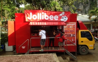 A Jollibee Food Truck in El Nido, Palawan