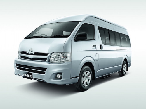 Rent a Van in Puerto Princesa - Toyota HI-ACE Commuter (Silver)