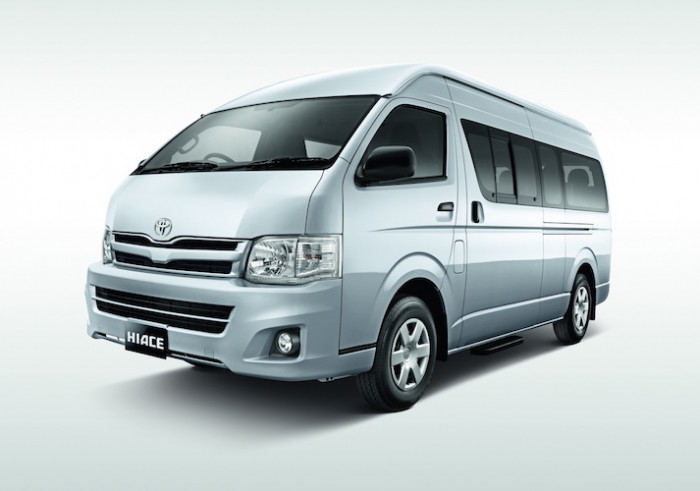 Rent a Van in Puerto Princesa - Toyota HI-ACE Commuter (Silver)