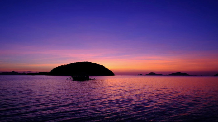 Sunset on the sea of Palawan - Ultimate Adventure Tour